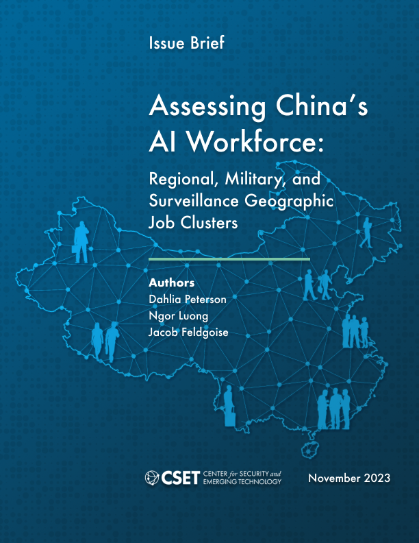 Report cover featuring a neural network of China and people