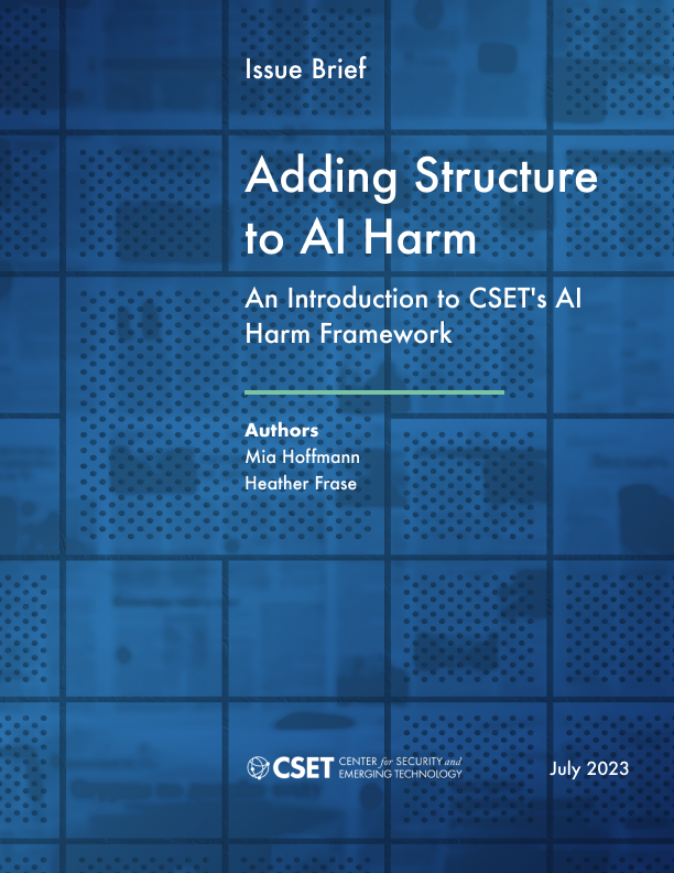 Adding Structure to AI Harm