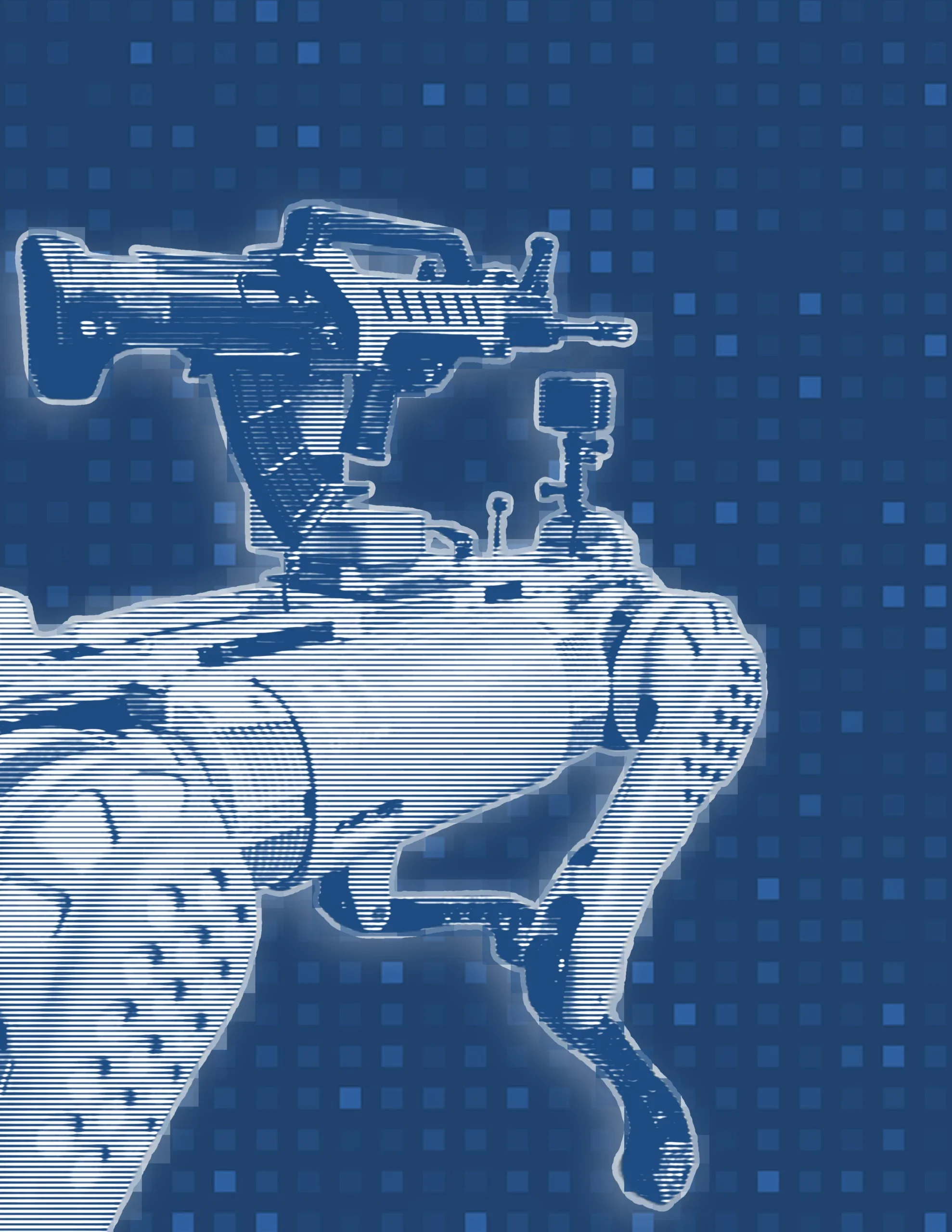 Weapon attached to a robotic dog