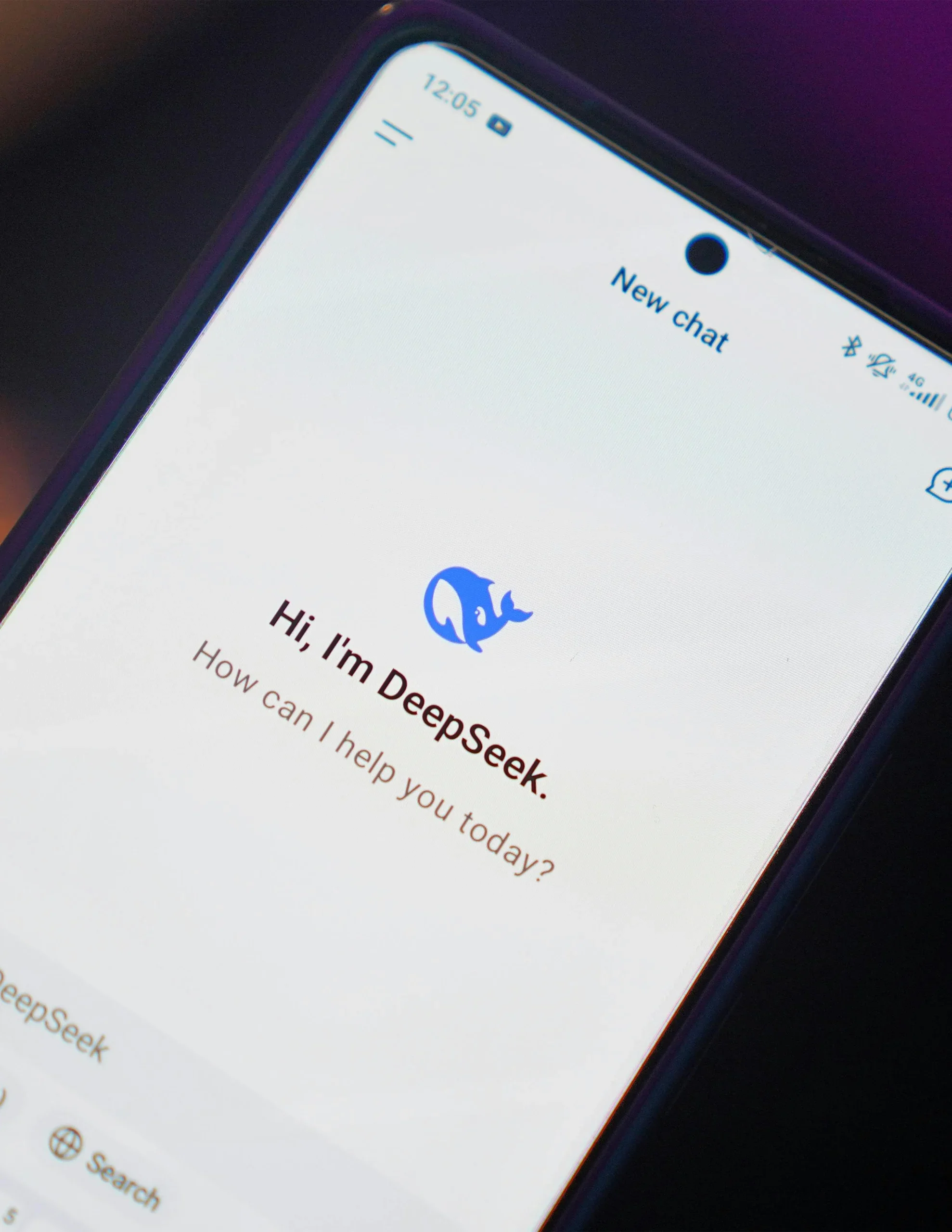 DeepSeek on phone