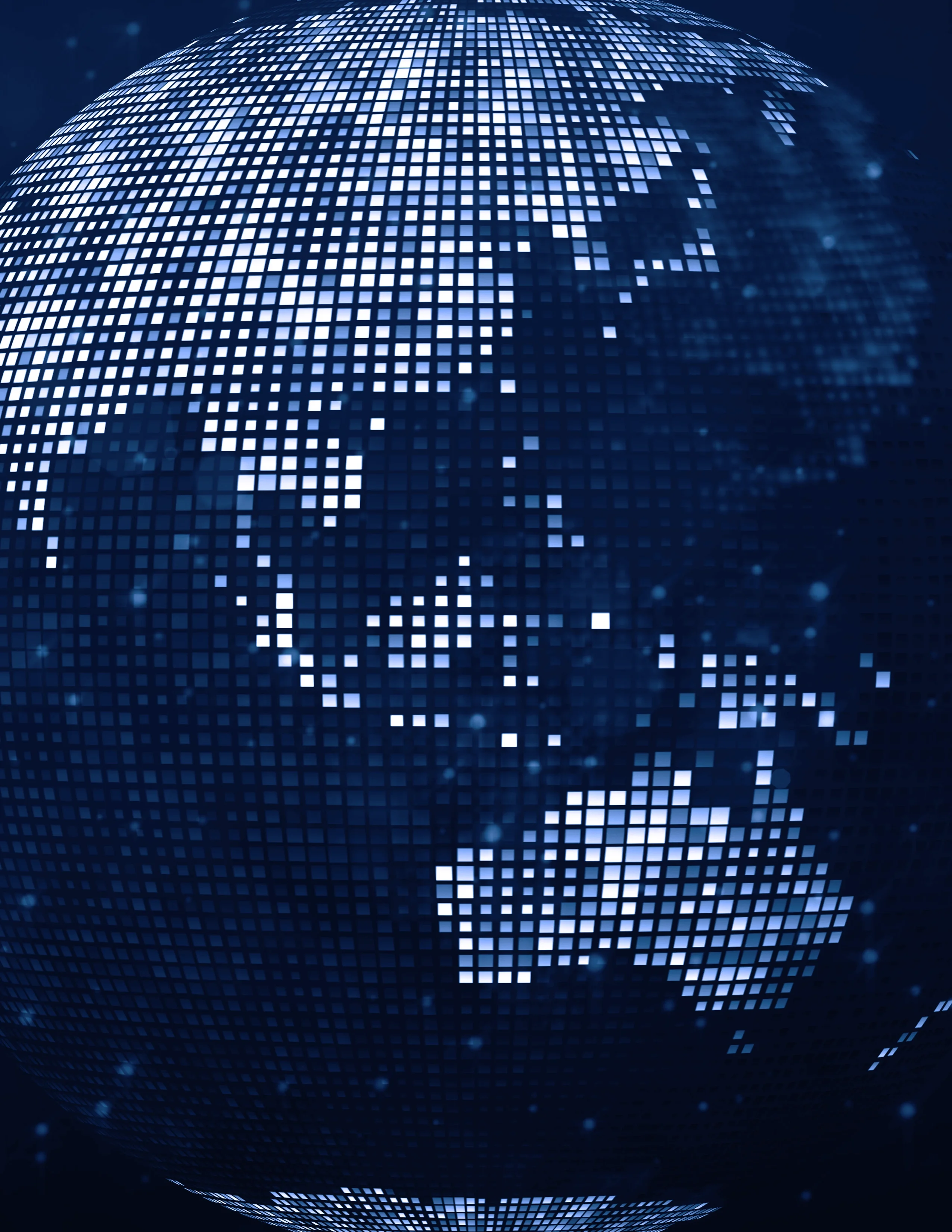 Image of a tech globe of the Indo-Pacific.
