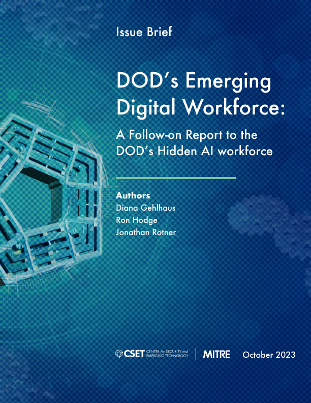 Report Cover Page for DOD's Emerging Digital Workforce