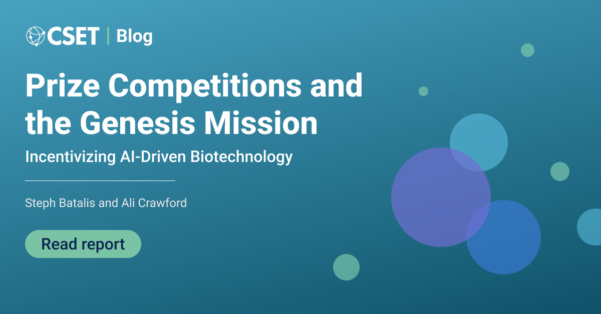Prize Competitions and the Genesis Mission