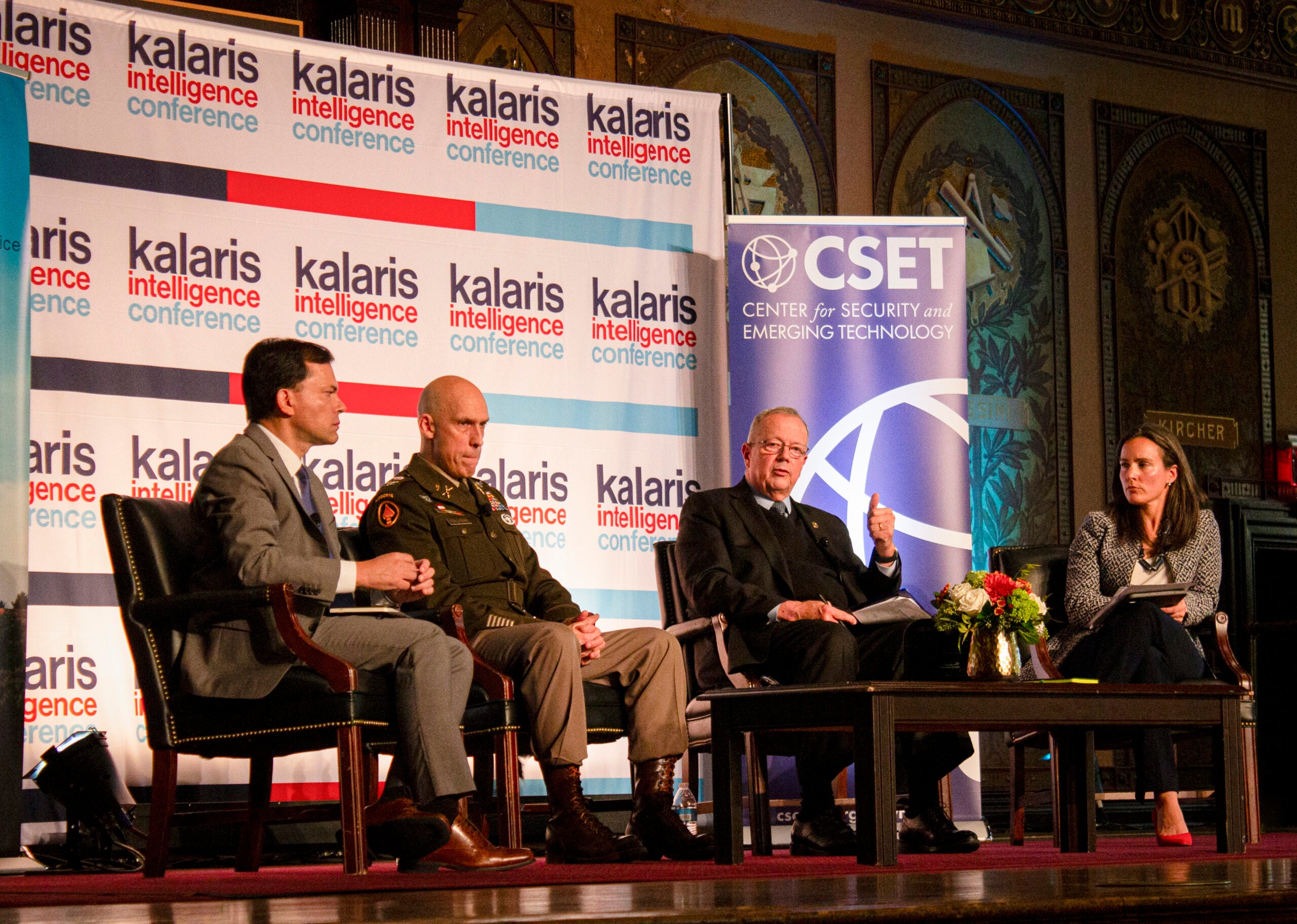 CSET's Emmy Probasco and company at the Kalaris Conference.