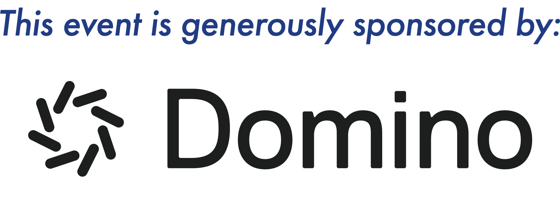 This event is generously sponsored by Domino Data Lab.