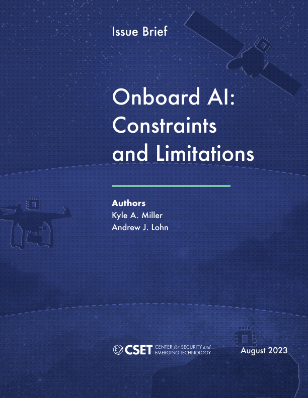 Report Cover Page for Onboard AI: Constraints and Limitations