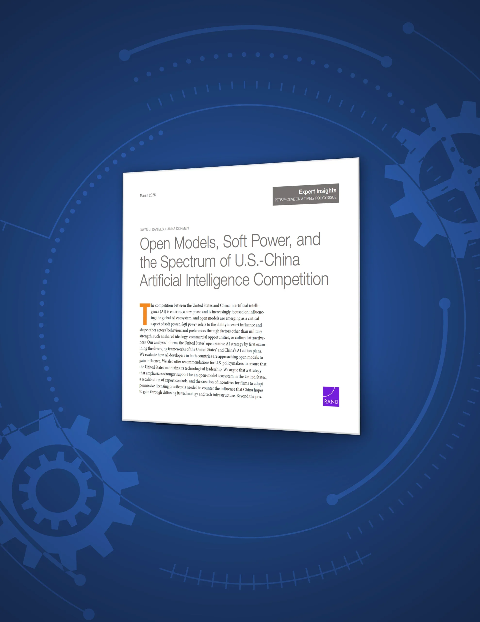 Open Models, Soft Power, and the Spectrum of U.S.-China Artificial Intelligence Competition
