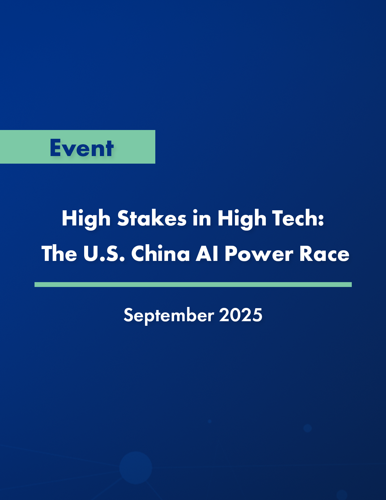 High Stakes in High Tech: The U.S. China AI Power Race | Center for ...