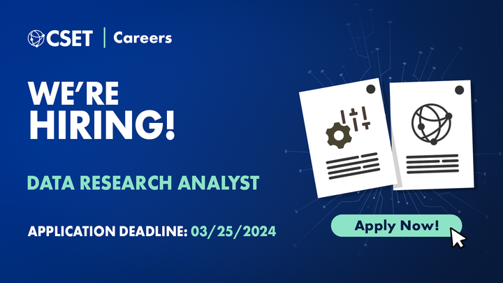 Hiring Graphic - Data Research Analyst